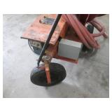 Walker Equipment Fireproofing foam sprayer with Hose Reel, cold spray other material as well - Orange Cart