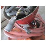 Walker Equipment Fireproofing foam sprayer with Hose Reel, cold spray other material as well - Orange Cart