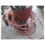 Walker Equipment Fireproofing foam sprayer with Hose Reel, cold spray other material as well - Orange Cart