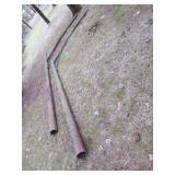 2 Full size vintage iron lamp posts