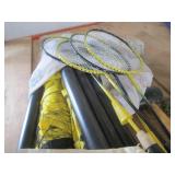 Quest Rec Level Badminton/Volleyball Set - 4 Rackets & Volleyball