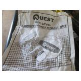 Quest Rec Level Badminton/Volleyball Set - 4 Rackets & Volleyball