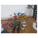 Metal garden decor, Nautical Anchor & Lifebuoy Wall Decor with Welcome Sign
