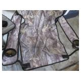 Camouflage Folding Camp Chairs - Set of 2 with Cup Holders