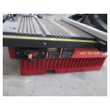 7-Inch Wet Tile Saw - Red Tile Saw with Sliding Fence