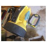 Yellow Power Tools & Lighting Set - Cord Reel, LED Work Lights, Flashlights & Accessories