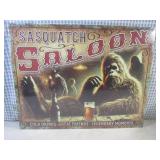 (FS) Sasquatch Saloon Tin Sign 16" ...