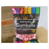(B-1) 16 Bags of Shimmer Gumballs 4...