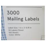 (CSB) 5 - 3000-Count Mailing Labels...