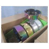 (CSB) 10 Plated Glass Ashtrays 2 Bo...