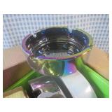 (CSB) 10 Plated Glass Ashtrays 2 Bo...