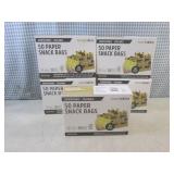 (CS) 5 - 50-Count Paper Snack Bags ...