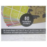 (CS) 5 - 50-Count Paper Snack Bags ...