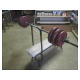 (FRNT) DP Weight Bench with Weights...