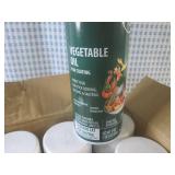 (B-2) 6 Cans of Vegetable Oil Pan C...