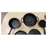 Cast iron cooking set