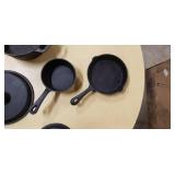 Cast iron cooking set