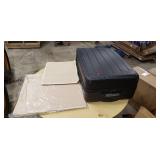 Luggage and 2 foldable resin double square hamper