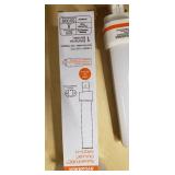 19 Sylvania substitube dulux GX23 bulb and 1 Ultra recessed & surface mounted kit trim