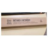 4 Plastic coated fluorescent black lamps