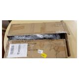 Rolling 2 tier metal laptop desk - black