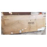 Upholstered Daybed - full size - gray linen