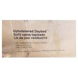 Upholstered Daybed - full size - gray linen