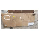 Upholstered headboard and frame - Full size - Gray Linen