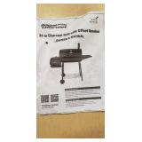 Royal Gourmet 30 inch charcoal grill with offset smoker used
