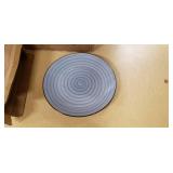 Elma gia 24 piece stoneware dinnerware set in light blue one plate is broken possibly more
