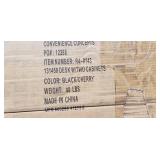 Desk with 2 cabinets  Black cherry
