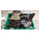 Tote of rubber boots