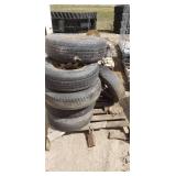 Pallet of rims and tires