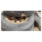 Pallet of rims and tires