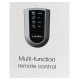 Lasko 18" Stand Oscillating Fan Black: Adjustable Height, Remote Control, 4 Speeds, Indoor Use