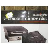 Blackstone 17" Griddle Carry Bag Cover - Black: Weather-Resistant Polyester, Zipper & Handles