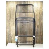 Metal Mesh Outdoor Portable Patio Folding Chair Black - Room Essentials