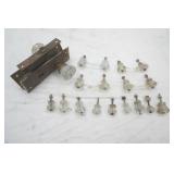 Vintage Glass Hand Pulls, Knobs and Door Handles