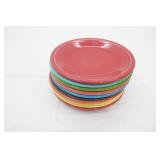 Fiesta ware Dessert Plates. Homer Laughlin China Co. 7" diameter (10ct)