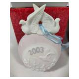 Lladro Holiday Sphere Ornaments (1989, 1994, 2003 & 2011)