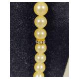 1/20 14K GF Pearl Necklace & Matching Earrings