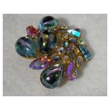 Alice Caviness Oil Slick Stone Brooch