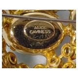 Alice Caviness Oil Slick Stone Brooch