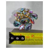Alice Caviness Oil Slick Stone Brooch