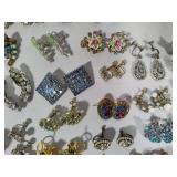 Vintage Earrings Lot #4 - Bling Assortment