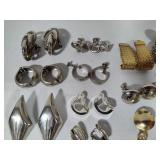 Vintage Earrings Lot #3 - Silver & Gold Tone Assortment