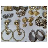 Vintage Earrings Lot #3 - Silver & Gold Tone Assortment