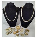 925 Sterling & Stauer Pearl Necklaces, Brooches & Earrings