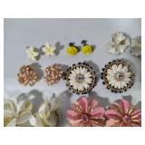 Vintage Earrings Lot #2 - Floral Assortment