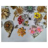 Floral Brooch Assortment